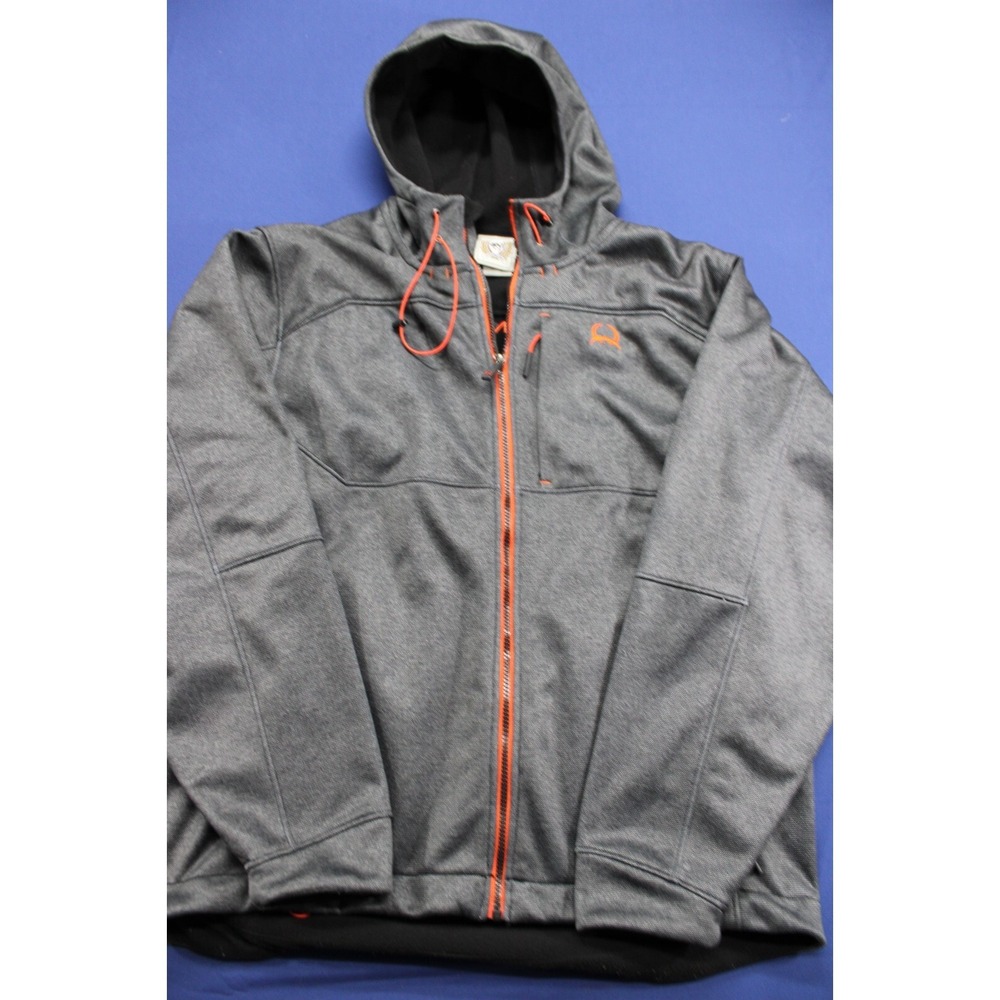 Cinch Ranch Hooded‎ Jacket Concealed Carry Pocket Gray Size Medium